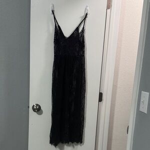 Forever 21 Black Lace Maxi Dress